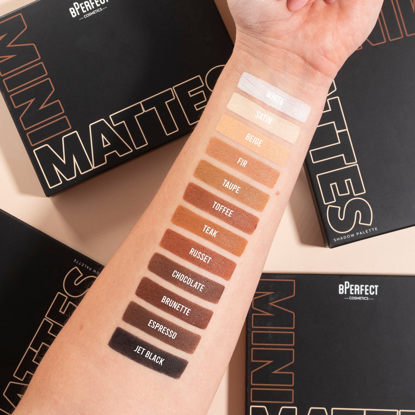 BPerfect Mini Mattes Palette : Παλέτα Σκιών