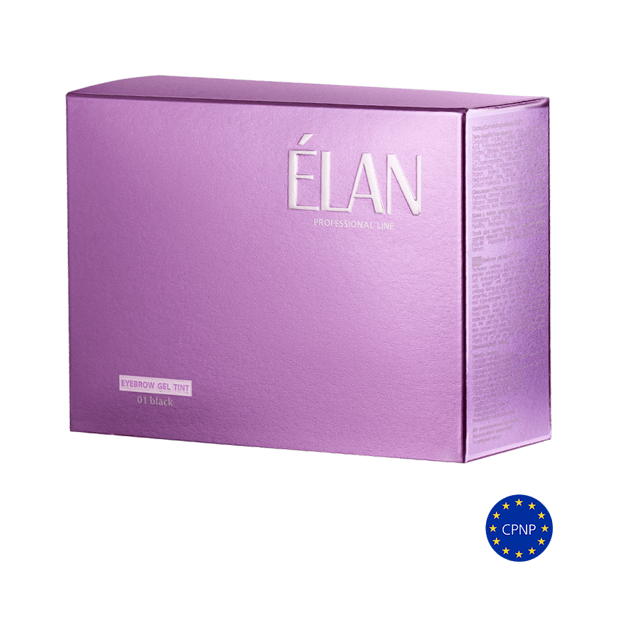 ELAN : Gel Tint Black 01 : Πακέτο Διαμόρφωσης Φρυδιών : Μαύρη Απόχρωση